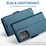 For Samsung Galaxy A52 4G / A52s 5G / A52 5G Leather Case CASEME 023 RFID Blocking 3 Card Slot Mobile Cover