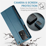 For Samsung Galaxy A52 4G / A52s 5G / A52 5G Leather Case CASEME 023 RFID Blocking 3 Card Slot Mobile Cover