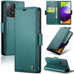 For Samsung Galaxy A52 4G / A52s 5G / A52 5G Leather Case CASEME 023 RFID Blocking 3 Card Slot Mobile Cover