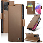 For Samsung Galaxy A53 5G Leather Case CASEME 023 RFID Blocking 3 Card Slot Mobile Cover