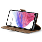 For Samsung Galaxy A53 5G Leather Case CASEME 023 RFID Blocking 3 Card Slot Mobile Cover