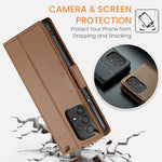 For Samsung Galaxy A53 5G Leather Case CASEME 023 RFID Blocking 3 Card Slot Mobile Cover