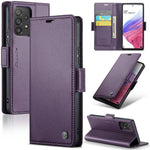For Samsung Galaxy A53 5G Leather Case CASEME 023 RFID Blocking 3 Card Slot Mobile Cover