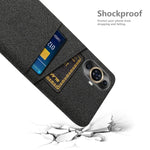 Dual Card Holder Phone Case for Huawei nova 11 / nova 12s 4G / nova 12 Lite 4G , PC + Cloth Protective Phone Cover