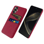 Dual Card Holder Phone Case for Huawei nova 11 / nova 12s 4G / nova 12 Lite 4G , PC + Cloth Protective Phone Cover