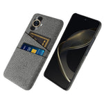 Dual Card Holder Phone Case for Huawei nova 11 / nova 12s 4G / nova 12 Lite 4G , PC + Cloth Protective Phone Cover