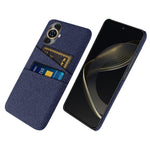 Dual Card Holder Phone Case for Huawei nova 11 / nova 12s 4G / nova 12 Lite 4G , PC + Cloth Protective Phone Cover