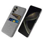 Dual Card Holder Phone Case for Huawei nova 11 / nova 12s 4G / nova 12 Lite 4G , PC + Cloth Protective Phone Cover