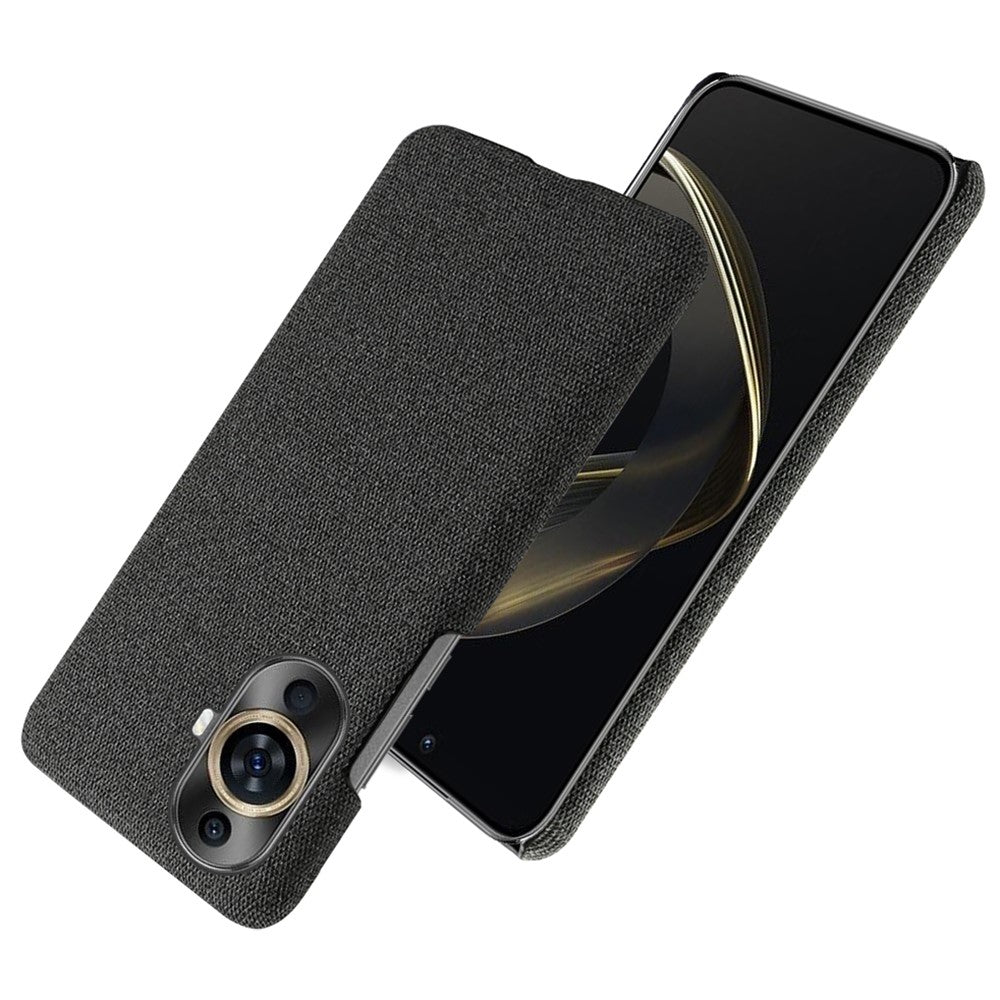 For Huawei nova 11 / nova 12s 4G / nova 12 Lite 4G Drop-proof Mobile Phone Case Cloth+Hard PC Phone Protective Cover