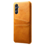 For Samsung Galaxy M54 5G / F54 5G Dual Card Slots Phone Case PU Leather Coated Hard PC Back Cover