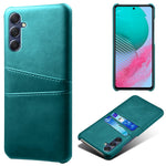For Samsung Galaxy M54 5G / F54 5G Dual Card Slots Phone Case PU Leather Coated Hard PC Back Cover