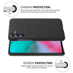 Til Samsung Galaxy M54 5G / F54 5G Stof+Hårdt PC Bagcover Ridsefast Beskyttende Telefonetui