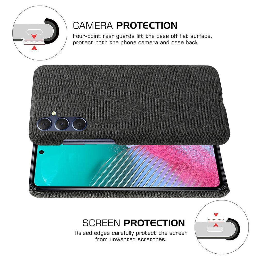 Til Samsung Galaxy M54 5G / F54 5G Stof+Hårdt PC Bagcover Ridsefast Beskyttende Telefonetui