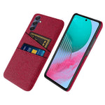 Phone Case for Samsung Galaxy M54 5G / F54 5G , PC + Cloth Anti-drop Cover with Dual Card Slots
