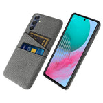 Phone Case for Samsung Galaxy M54 5G / F54 5G , PC + Cloth Anti-drop Cover with Dual Card Slots