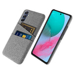 Phone Case for Samsung Galaxy M54 5G / F54 5G , PC + Cloth Anti-drop Cover with Dual Card Slots