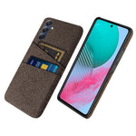 Phone Case for Samsung Galaxy M54 5G / F54 5G , PC + Cloth Anti-drop Cover with Dual Card Slots