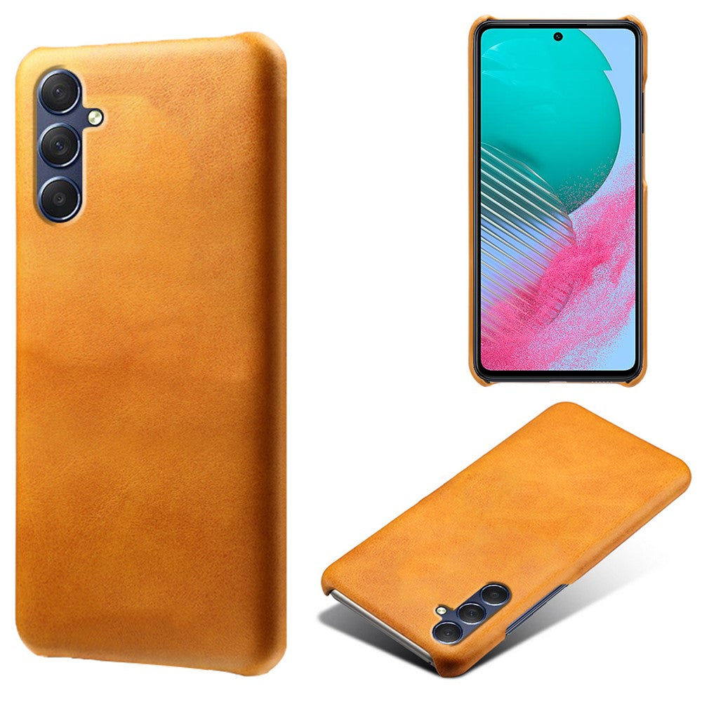 Til Samsung Galaxy M54 5G / F54 5G Kalvetekstur Telefoncover Stødsikkert PU Læder+PC Smartphone Cover