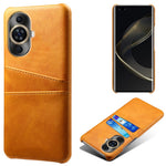 PU Leather+PC Case for Huawei nova 11 Pro / nova 11 Ultra , Shockproof Phone Cover with Dual Card Slots