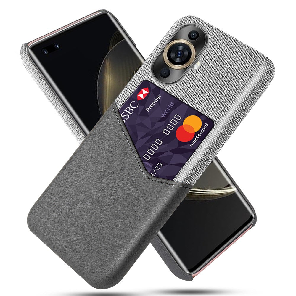 Phone Case for Huawei nova 11 Pro / nova 11 Ultra , PU Leather+PC Cloth Texture Cover with Card Slot