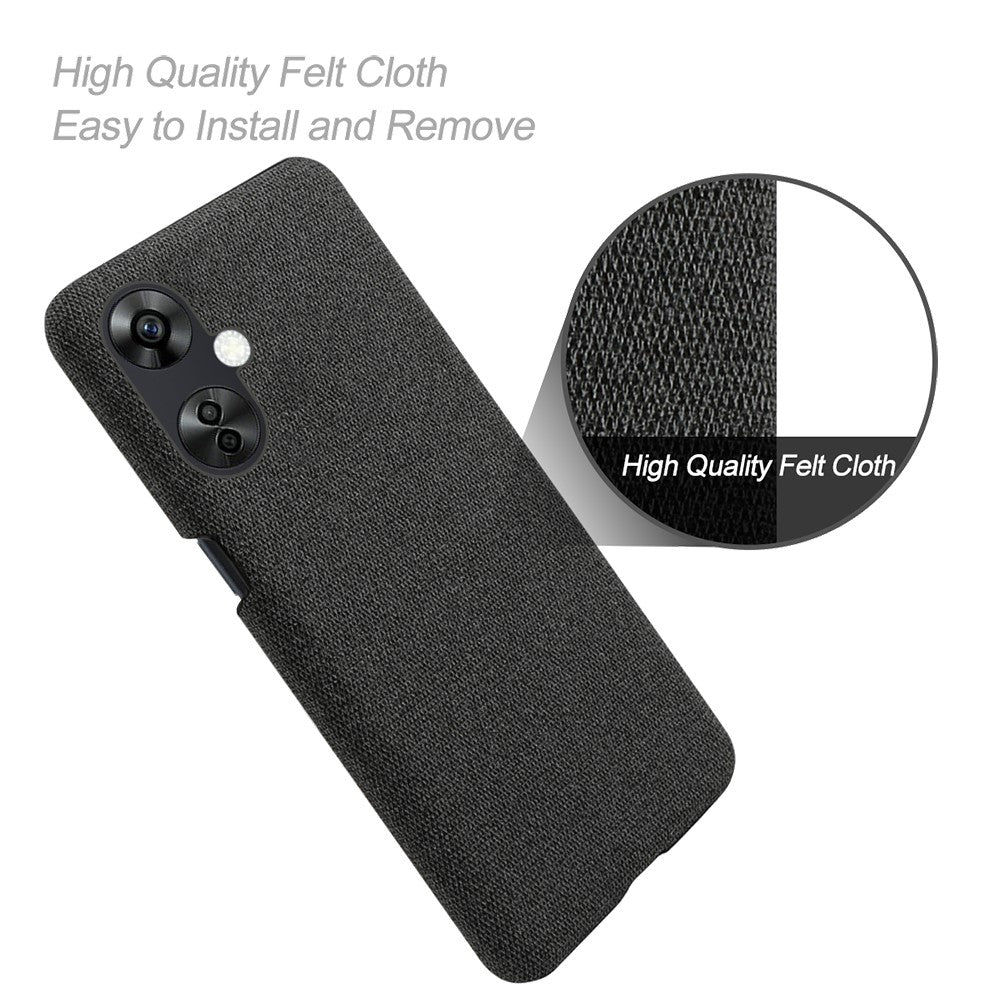 OnePlus Nord CE3 5G / CE 3 Lite 5G / Nord N30 5G stødsikkert, skridsikkert cover, stof + hård PC-beskyttende mobilcover