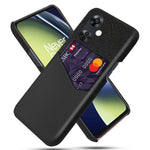 Tygtexturerat mobilskal för OnePlus Nord CE3 5G / CE 3 Lite 5G / Nord N30 5G, PU-läder + PC-korthållare