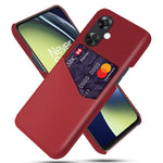Tygtexturerat mobilskal för OnePlus Nord CE3 5G / CE 3 Lite 5G / Nord N30 5G, PU-läder + PC-korthållare