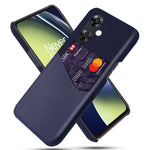 Tygtexturerat mobilskal för OnePlus Nord CE3 5G / CE 3 Lite 5G / Nord N30 5G, PU-läder + PC-korthållare