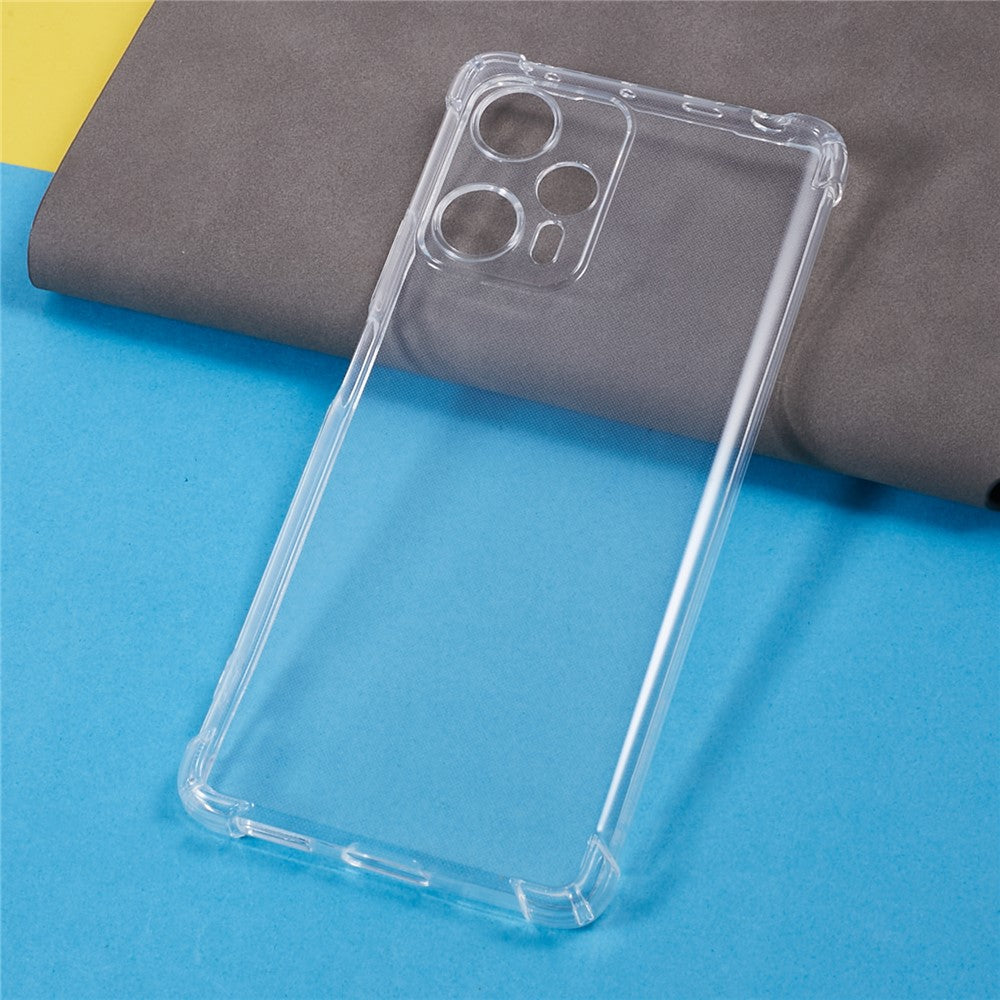 For Xiaomi Redmi Note 12 Turbo / Poco F5 5G Soft TPU Case Reinforced Corners Anti-drop Phone Cover