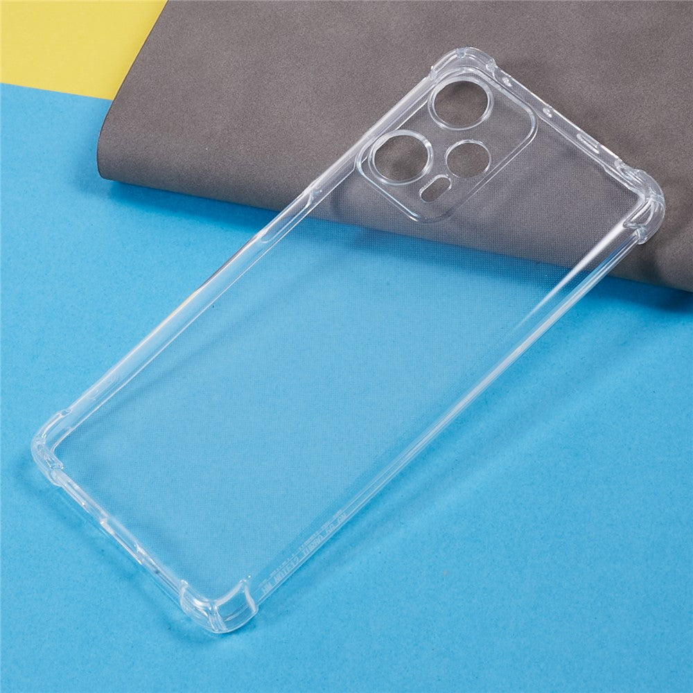 For Xiaomi Redmi Note 12 Turbo / Poco F5 5G Soft TPU Case Reinforced Corners Anti-drop Phone Cover