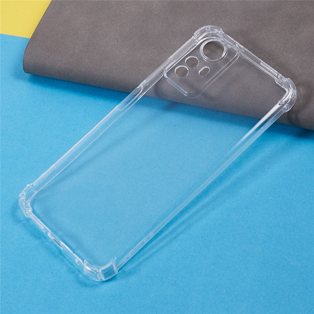 For Xiaomi Redmi Note 12S 4G Transparent TPU Case Reinforced Corners Mobile Phone Cover