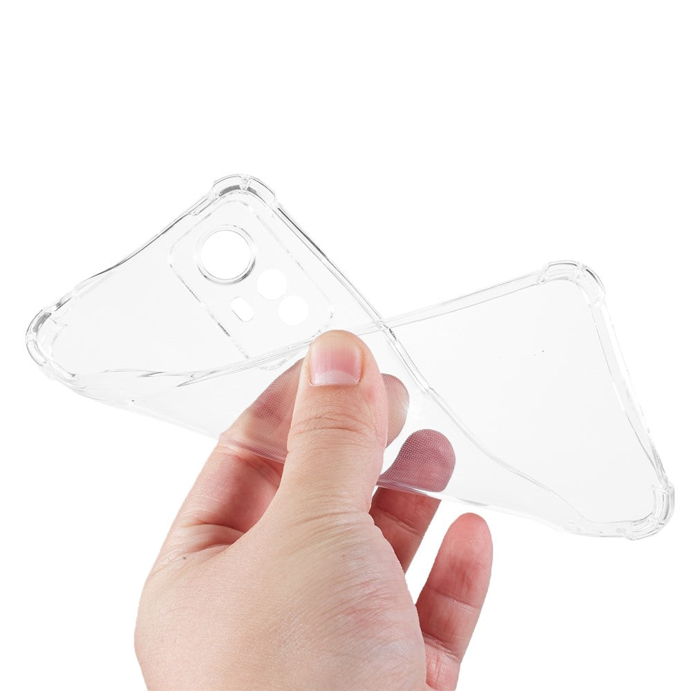 For Xiaomi Redmi Note 12S 4G Transparent TPU Case Reinforced Corners Mobile Phone Cover