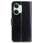 For OnePlus Nord 3 5G / Ace 2V Crazy Horse Texture Flip Phone Cover Wallet TPU+PU Leather Stand Case