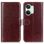 For OnePlus Nord 3 5G / Ace 2V Crazy Horse Texture Flip Phone Cover Wallet TPU+PU Leather Stand Case