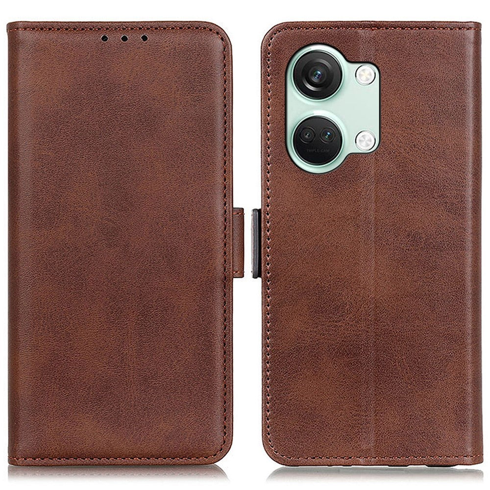 OnePlus Nord 3 5G / Ace 2V Plånboksfodral i PU-läder med kohudstruktur