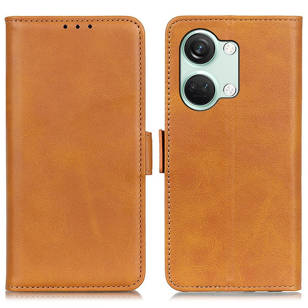 OnePlus Nord 3 5G / Ace 2V Plånboksfodral i PU-läder med kohudstruktur