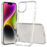For iPhone 15 Plus Clear Acrylic+TPU Hybrid Phone Cover Anti-Scratch Mobile Phone Case Shell
