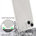 For iPhone 15 Plus Clear Acrylic+TPU Hybrid Phone Cover Anti-Scratch Mobile Phone Case Shell