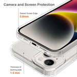 For iPhone 15 Plus Clear Acrylic+TPU Hybrid Phone Cover Anti-Scratch Mobile Phone Case Shell