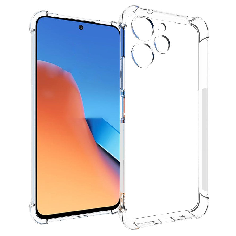 For Xiaomi Redmi 12 4G / 12 5G (Global) / Poco M6 Pro 5G Anti-Slip TPU Back Case Transparent Drop Resistant Phone Cover