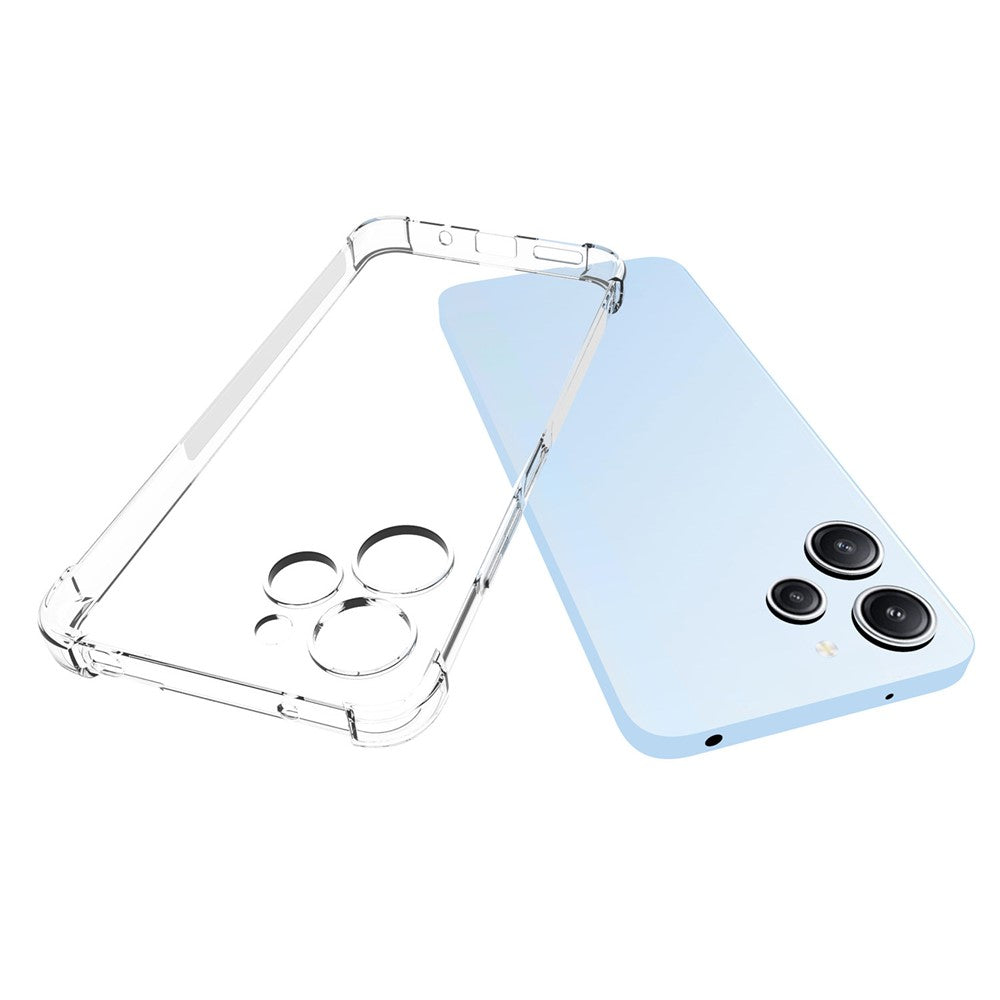 For Xiaomi Redmi 12 4G / 12 5G (Global) / Poco M6 Pro 5G Anti-Slip TPU Back Case Transparent Drop Resistant Phone Cover