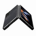 For Samsung Galaxy Z Fold5 5G Vintage PU Leather+PC Phone Case Anti-Scratch Protective Cover