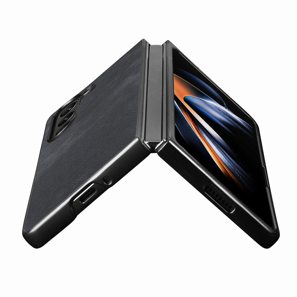 For Samsung Galaxy Z Fold5 5G Vintage PU Leather+PC Phone Case Anti-Scratch Protective Cover