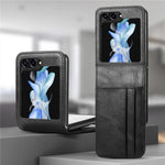 Wallet Phone Case for Samsung Galaxy Z Flip5 5G Anti-Drop PU Leather PC Phone Shell