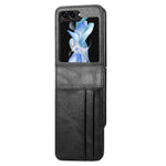 Wallet Phone Case for Samsung Galaxy Z Flip5 5G Anti-Drop PU Leather PC Phone Shell