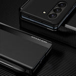 For Samsung Galaxy Z Fold5 5G Shockproof Case PU Leather+PC Phone Cover with Pencil
