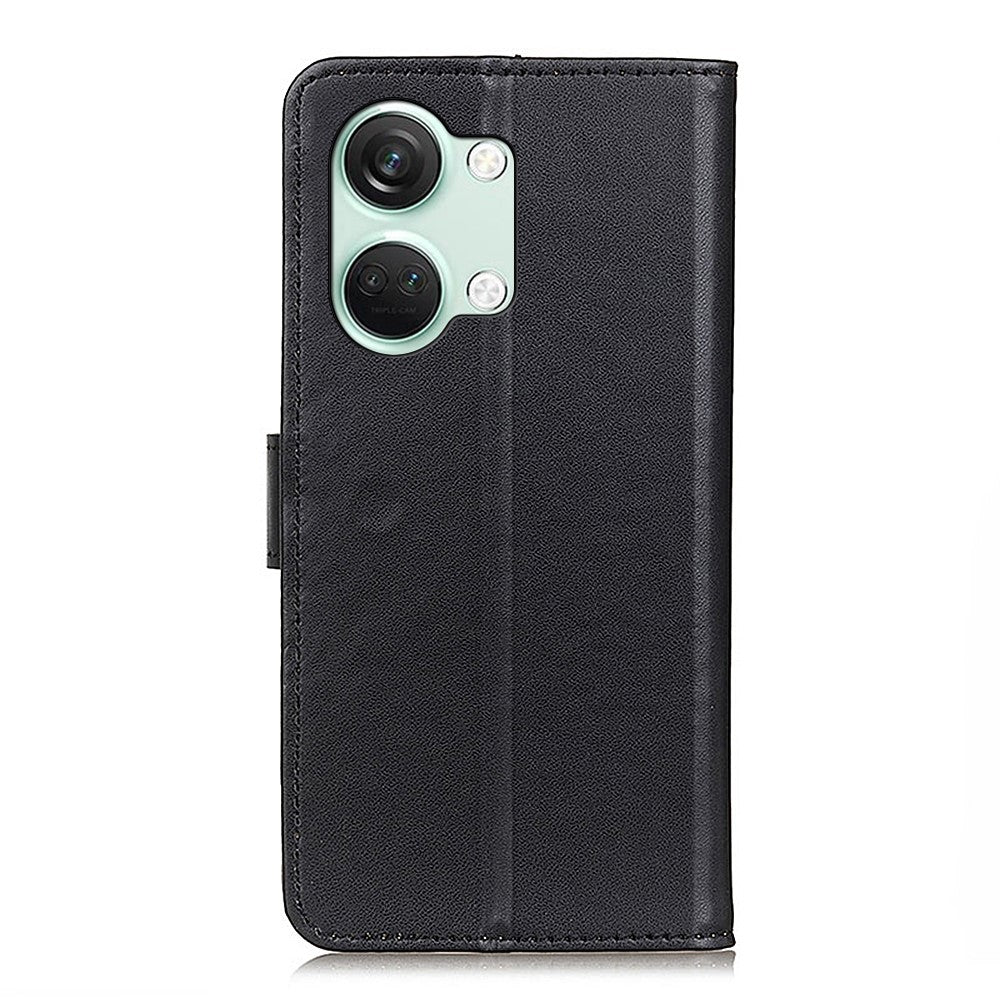 For OnePlus Nord 3 5G / Ace 2V Textured PU Leather Wallet Cover Anti-fall Flip Stand Phone Case