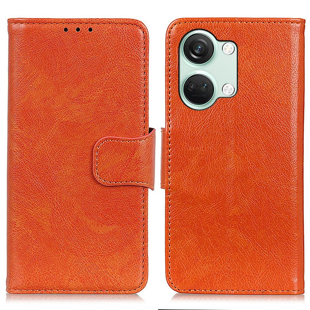 For OnePlus Nord 3 5G / Ace 2V Phone Case Nappa Texture Cover  Stand Anti-fall Split Leather Wallet