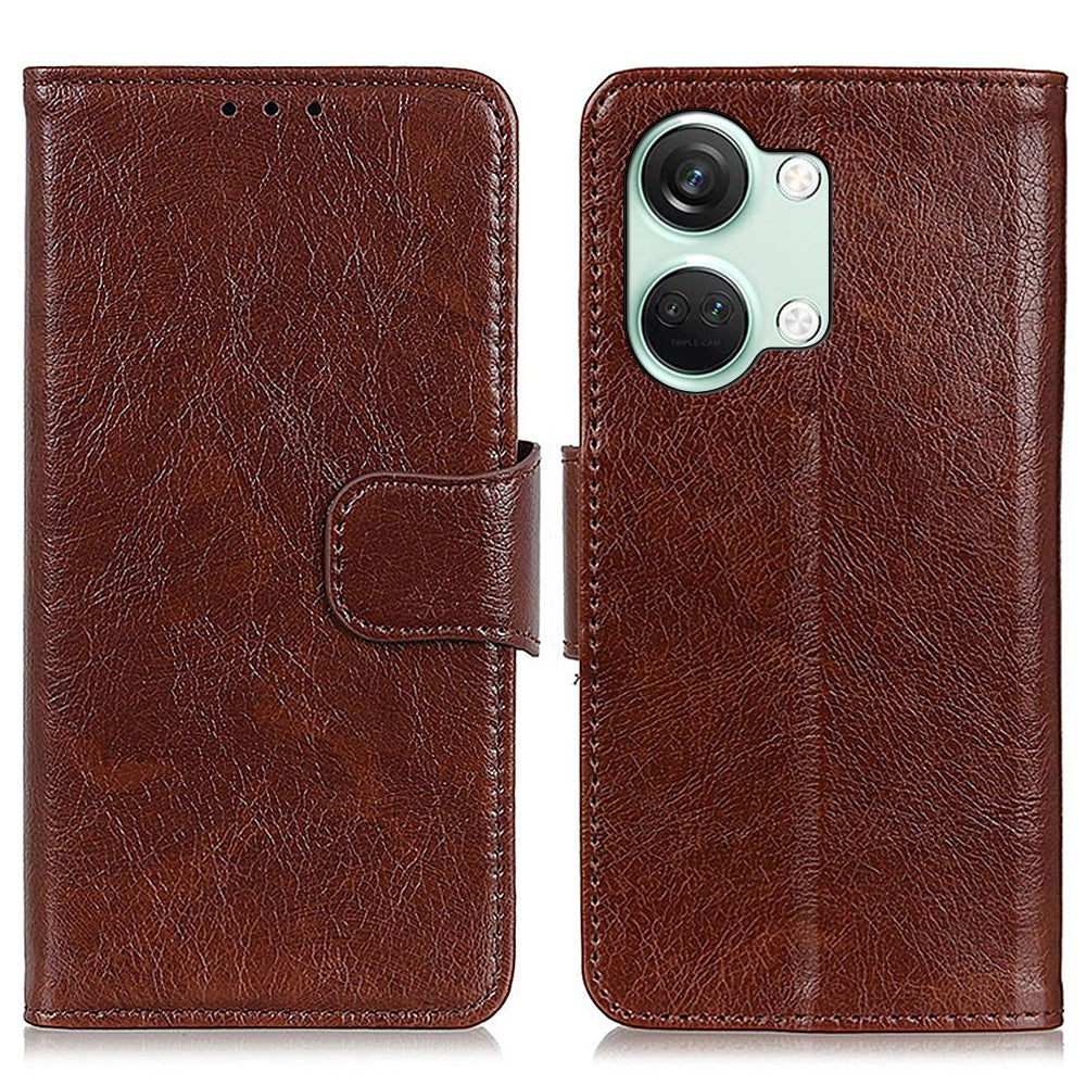 For OnePlus Nord 3 5G / Ace 2V Phone Case Nappa Texture Cover  Stand Anti-fall Split Leather Wallet