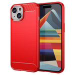 MOFI JK TPU Series-1 for iPhone iPhone 15 Plus TPU Phone Case Carbon Fiber Anti-scratch Brushed Phone Cover